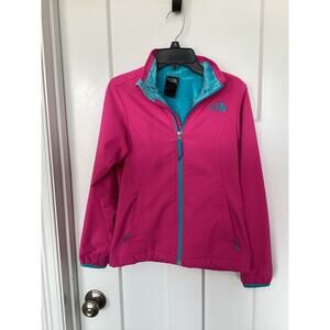 The North Face Youth Girls Soft Shell Fleece Lined Jacket Pink SZ Medium (10/12)